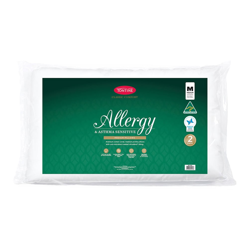 Allergy & Asthma Sensitive Cotton Medium Pillows