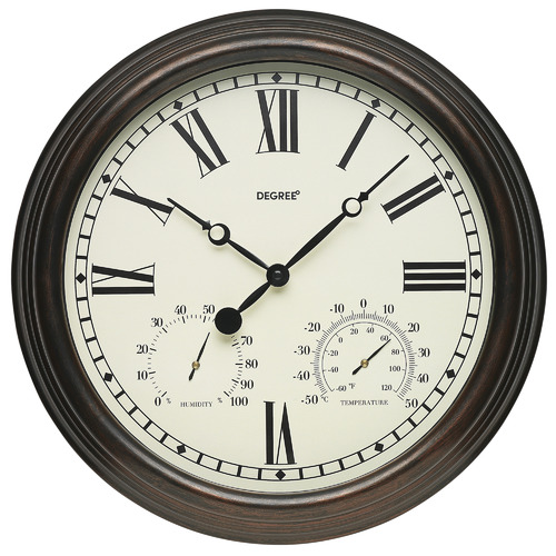 Degree Clocks 38cm Copper Alfresco Air Wall Clock | Temple & Webster