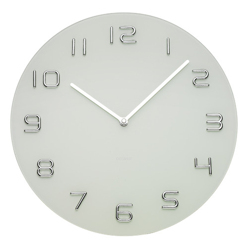 Degree Clocks 35cm Degree Chrome Numbers Clock | Temple & Webster