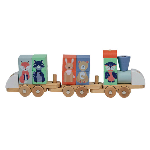 Moover 13 Piece Animal Train Toy Set Temple & ster