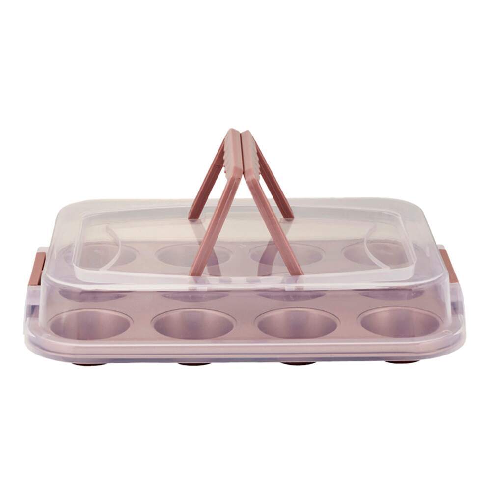 6 Piece Rectangle Cake & Cupcake Carrier Set