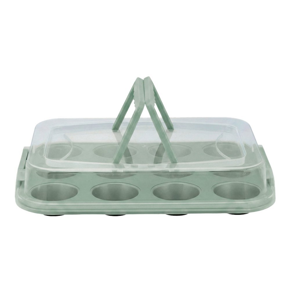 6 Piece Rectangle Cake & Cupcake Carrier Set