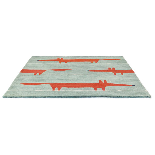 Mint Mr. Fox Hand-Tufted Pure New Wool Rug