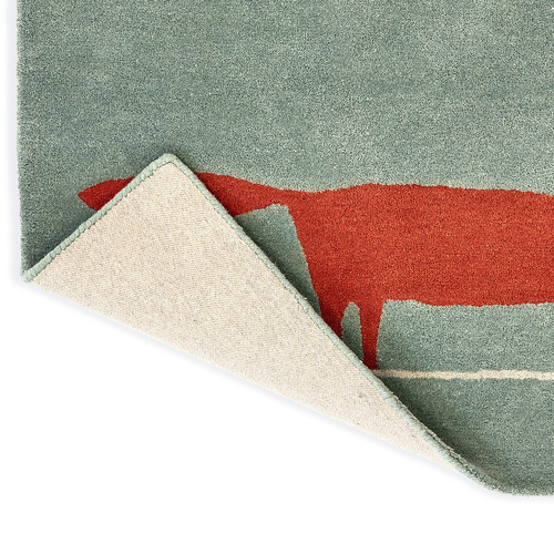 Mint Mr. Fox Hand-Tufted Pure New Wool Rug