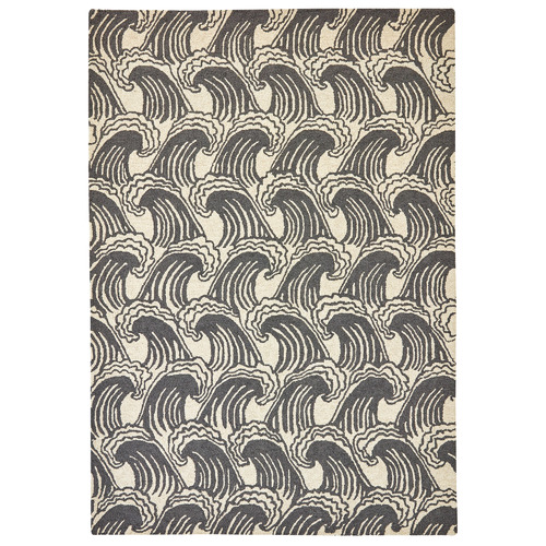 Liquorice Ride The Wave Hand-Tufted Pure New Wool Rug