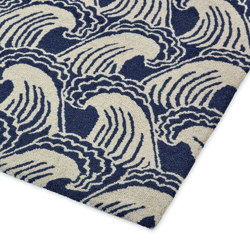 Denim Ride The Wave Hand-Tufted Pure New Wool Rug
