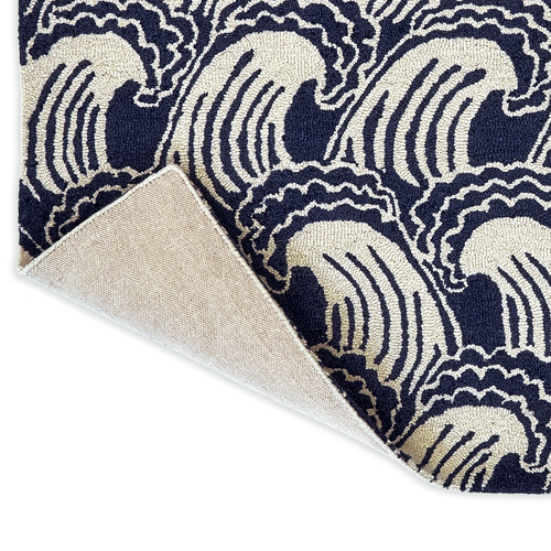 Denim Ride The Wave Hand-Tufted Pure New Wool Rug