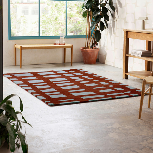 Brick Arlo Hand-Tufted Wool Rug