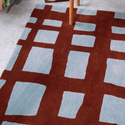 Brick Arlo Hand-Tufted Wool Rug