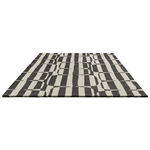 Charcoal Lohko Stripe Hand-Tufted Wool Rug