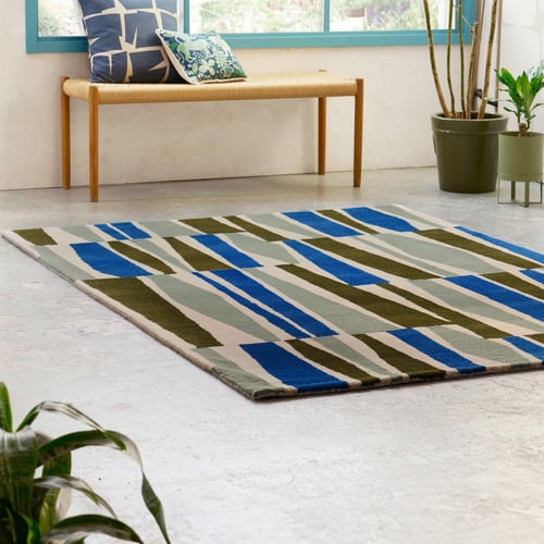 Olive Saku Hand-Tufted Wool Rug