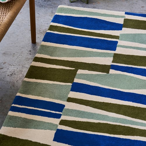 Olive Saku Hand-Tufted Wool Rug