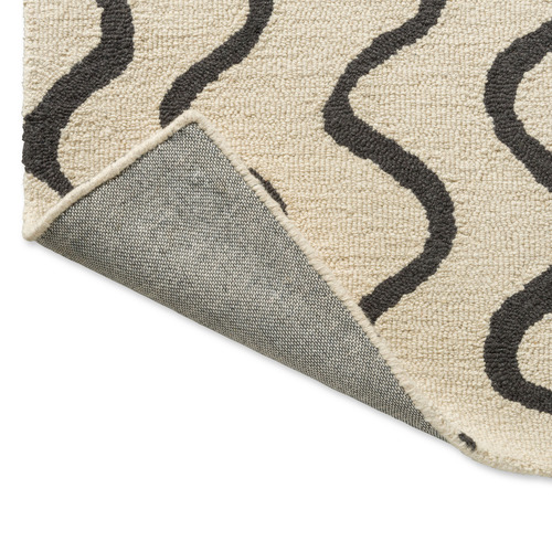 Charcoal Ribbon Hand-Tufted Wool Rug