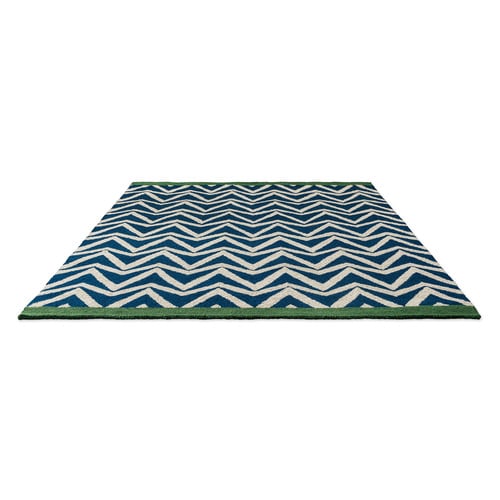 Blue Dhurrie Outdoor Rug