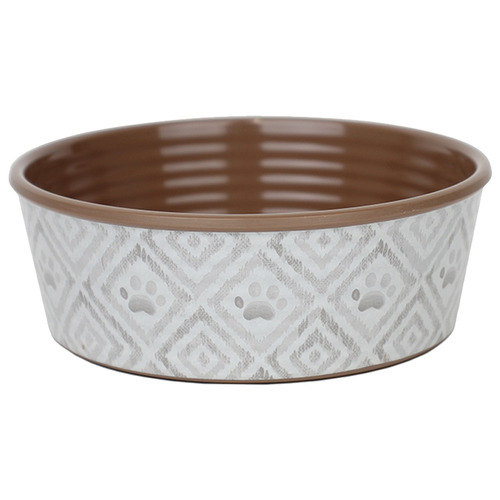 Ikat-Paw-Dog-Bowl