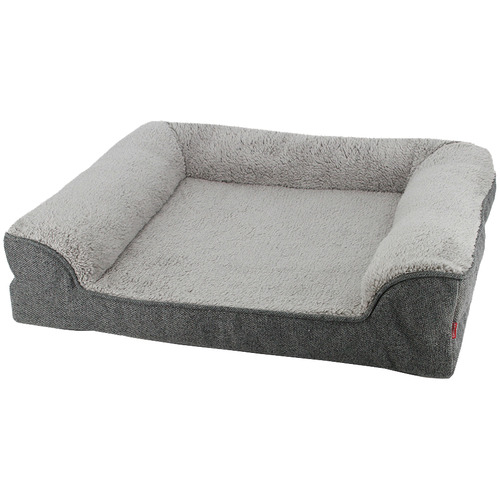 Grey Daydream Orthopaedic Dog Lounger & Bed