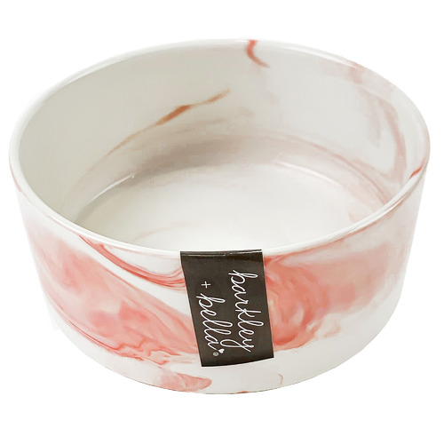 Zen Faux Marble Dog Bowl