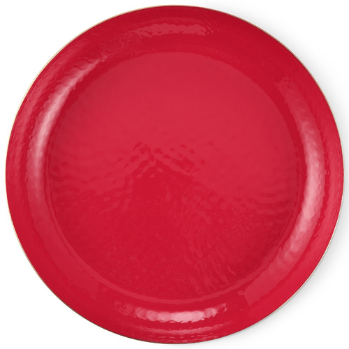 40cm Red Seraiah Aluminium Serving Tray