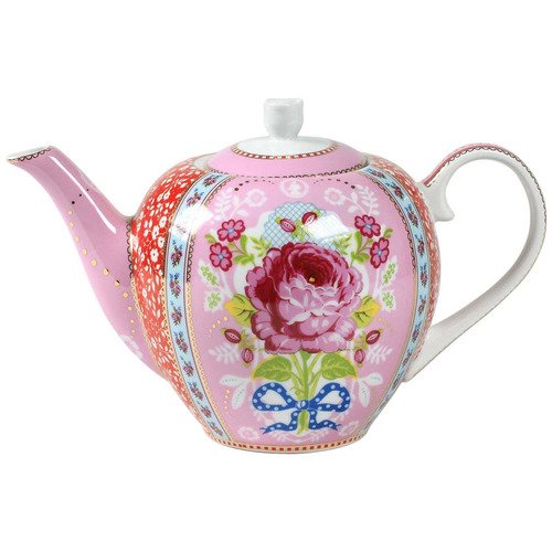 PipStudio Pink Floral  Porcelain Tea Pot | Temple & Webster