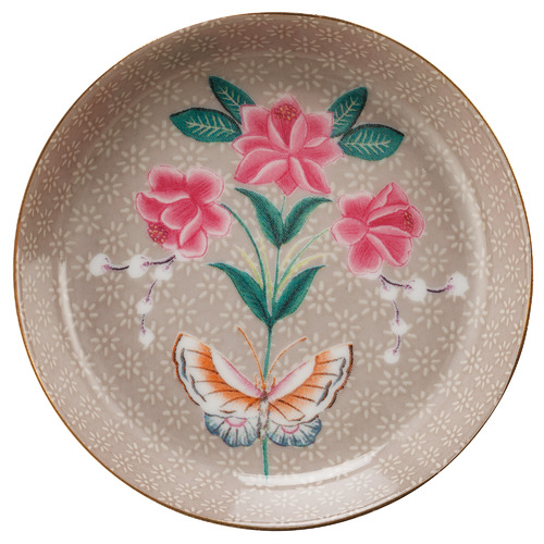 Khaki Blushing Birds 9cm Porcelain Tea Tip