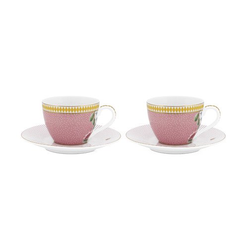 2 Piece La Majorelle Espresso Cups & Saucers