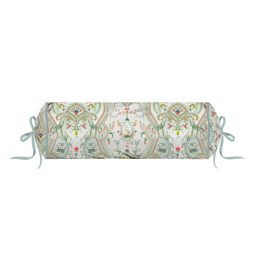 White Curious Animal Roll Cotton Cushion