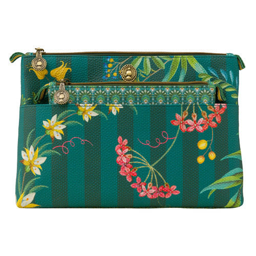 Combi Fleur Grandeur Faux Leather Cosmetic Bag