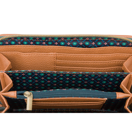 Jacquard Stripe Faux Leather Wallet