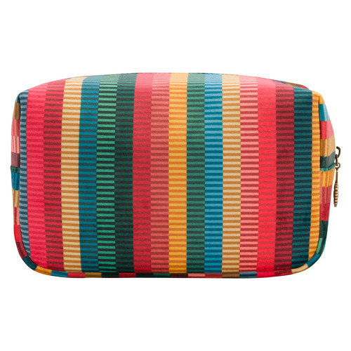 Jacquard Stripe Velvet Cosmetic Bag