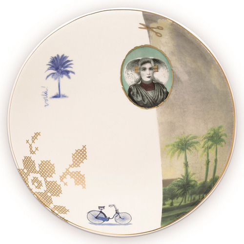 White Palm Heritage 18cm Deep Plate