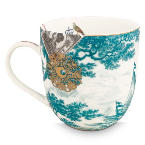 Aqua Boat Heritage 300ml Porcelain Mug