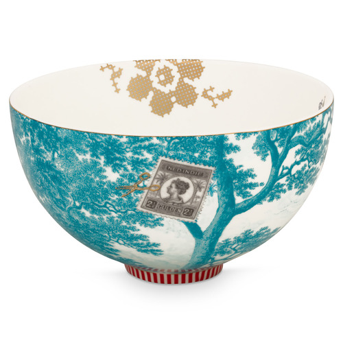 Aqua Boat Heritage 18cm Porcelain Bowl