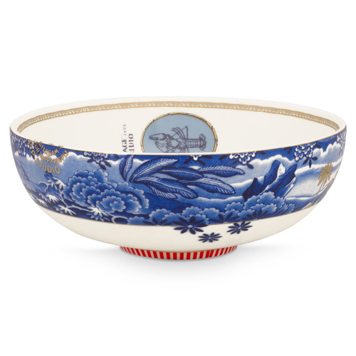 Blue Border Heritage 20cm Porcelain Bowl