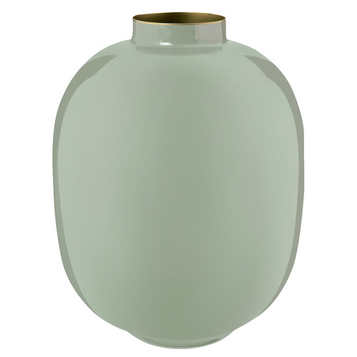 Oval Metal Vase