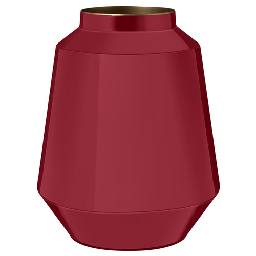 Dark Pink Metal Vase