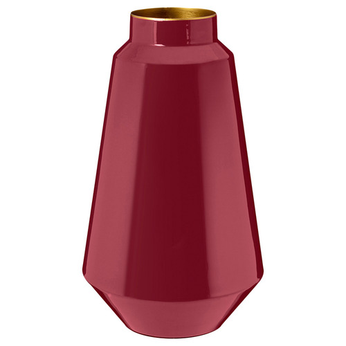 Dark Pink Metal Vase