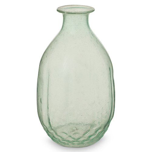 3 Piece Green Medium Glass Vase Set