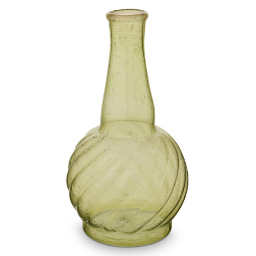 3 Piece Green Medium Glass Vase Set