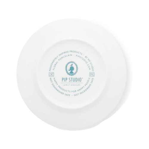 Light Blue Flower Festival 17cm Porcelain Plate