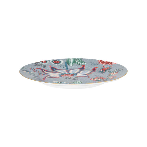 Light Blue Flower Festival 17cm Porcelain Plate