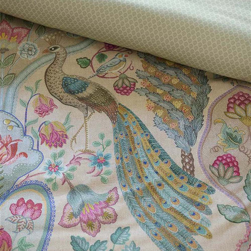 Off White Pavoni Cotton Quilt Cover Set