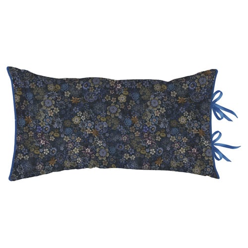 Dark Blue Tutti i Fiori Cotton Percale Cushion