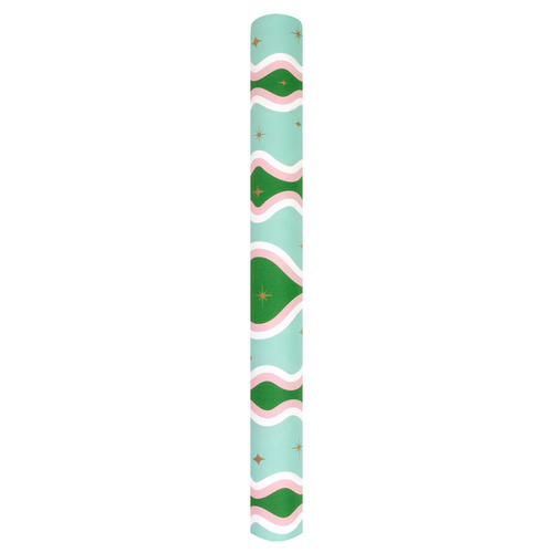 Retro Swirl Red & Emerald 10M Wrapping Paper – The Vandoros Store