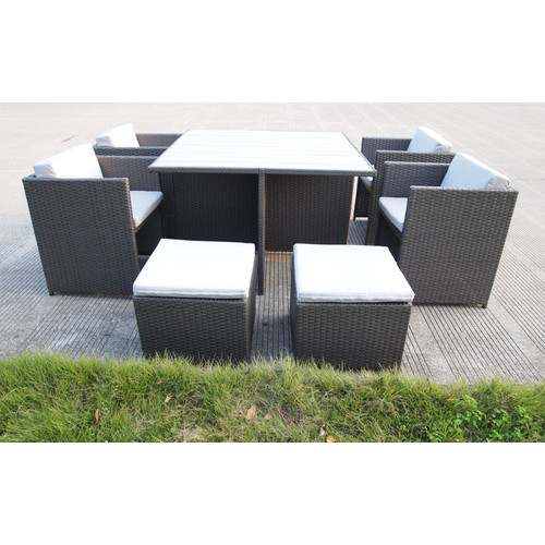 Lifestyle Direct Wholesalers 9 Piece Rio PE Wicker Outdoor ...
