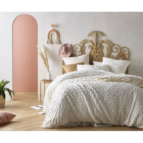 Vintage Design White Carmen Cotton Quilt Cover Set Temple & ster