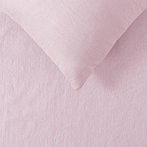 Vintage Design Pink French Linen Quilt Cover Set Temple & ster