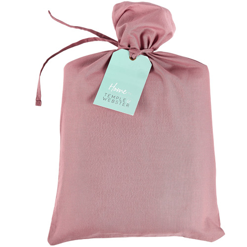 Dusty Pink Cotton Velvet Quilt Cover Set