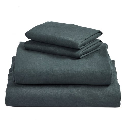 Cuffed & Piped Linen Sheet Set