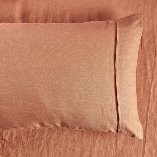 Cuffed & Piped Linen Sheet Set