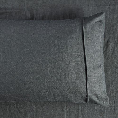 Cuffed & Piped Linen Sheet Set